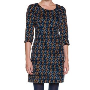 *Rare* Boden Hartland Corduroy Woodland Squirrel Dress Teal US12
